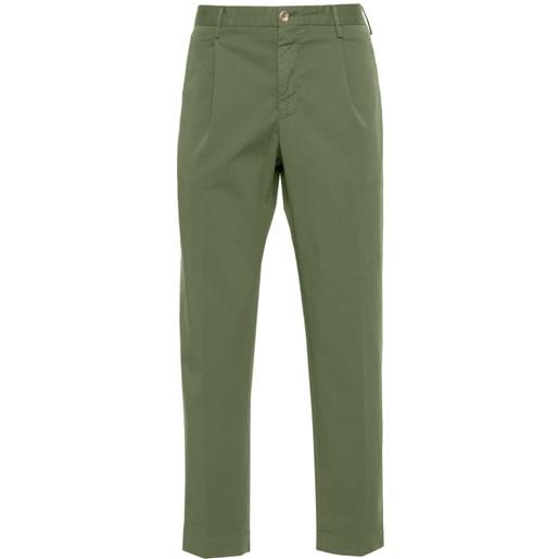 Incotex pantaloni affusolati - verde
