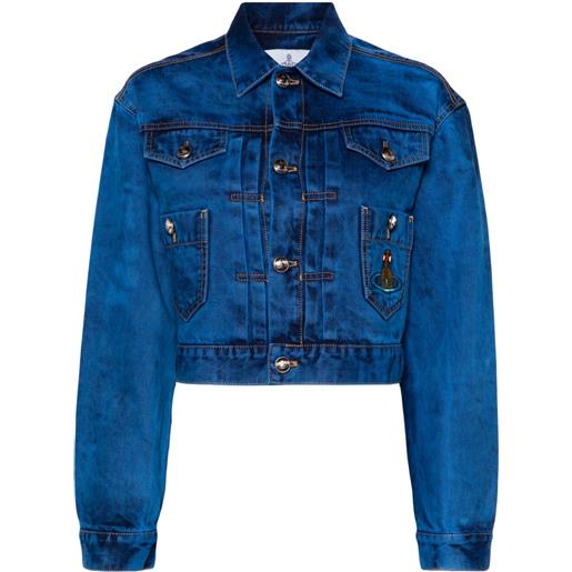 Vivienne Westwood giacca denim marlene - blu