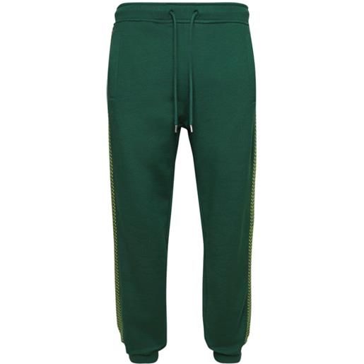 Lanvin pantaloni sportivi curb - verde