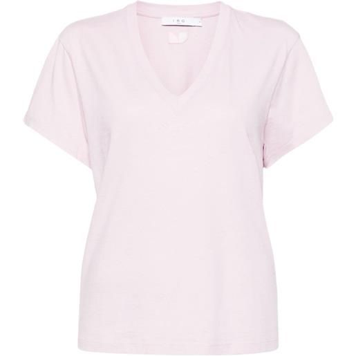 IRO t-shirt con scollo a v jolia - rosa