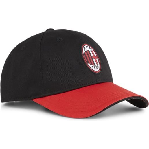 Ac milan puma cappello berretto nero baseball fan cotone 2024 tempo libero 025035-02