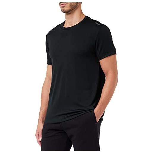 CMP - t-shirt da uomo, nero, 48