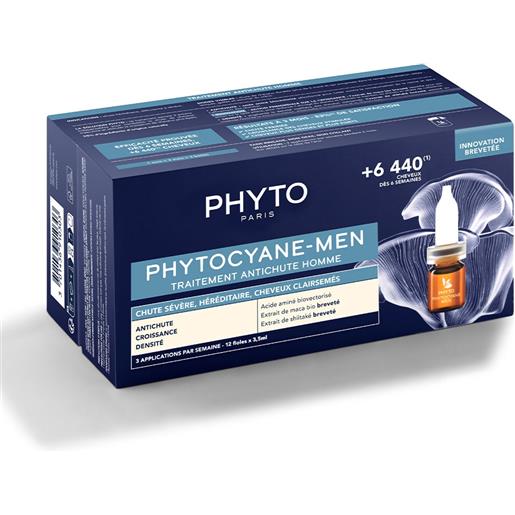 Phytocyane trattamento anti caduta uomo caduta severa 12x3.5 ml