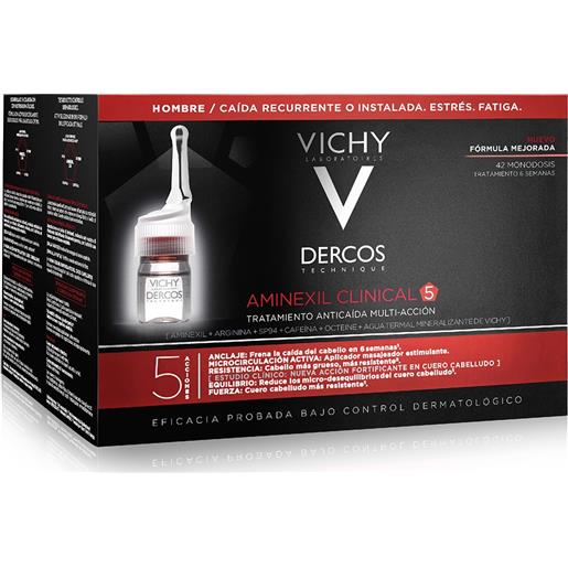 VICHY dercos - aminexil trattamento anticaduta uomo 42 fiale 42x6ml