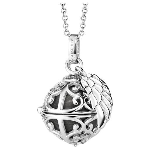 Engelsrufer ern-er23-27-xs - collana da donna in argento sterling con ciondolo a sfera tibetana in madreperla, con chiusura a moschettone, senza nichel, dimensioni: 45 + 5 cm, 50 cm, argento sterling, 