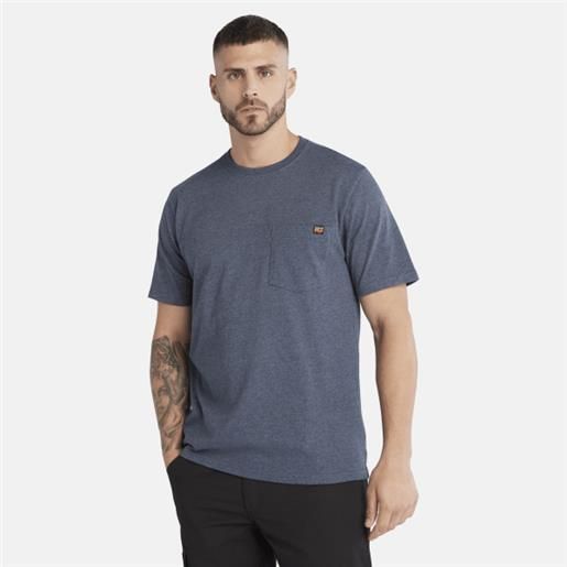 Timberland t-shirt con tasca Timberland pro da uomo in blu blu
