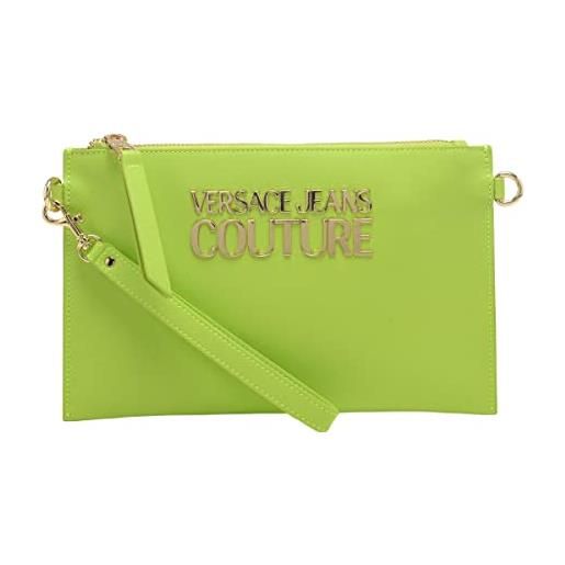 VERSACE JEANS COUTURE borsa a tracolla da donna marchio, modello lock lock 74va4blxzs467, realizzato in pelle sintetica. Verde verde chiaro