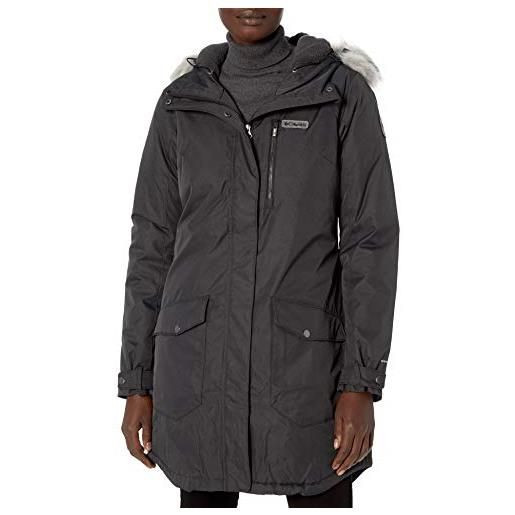 Columbia suttle mountain long insulated jacket giacca, oscuro nocturnal, l donna