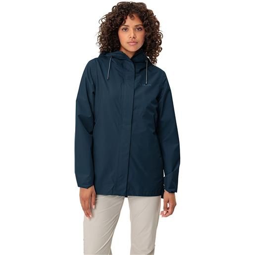 Vaude mineo 2l ii full zip rain jacket blu 34 donna