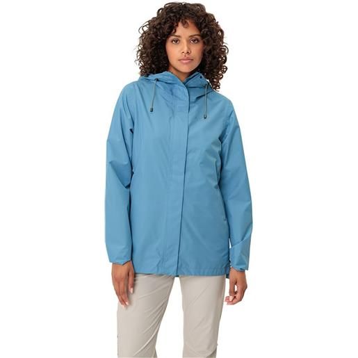 Vaude mineo 2l ii full zip rain jacket blu 34 donna