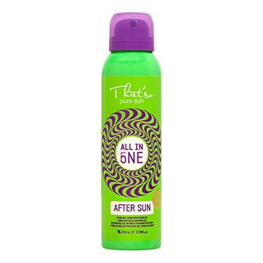 That'so all in one - spray doposole con repellente zanzare naturale all'olio di neem, aloe vera e mentolo - azione anti-arrossamento - 100 ml