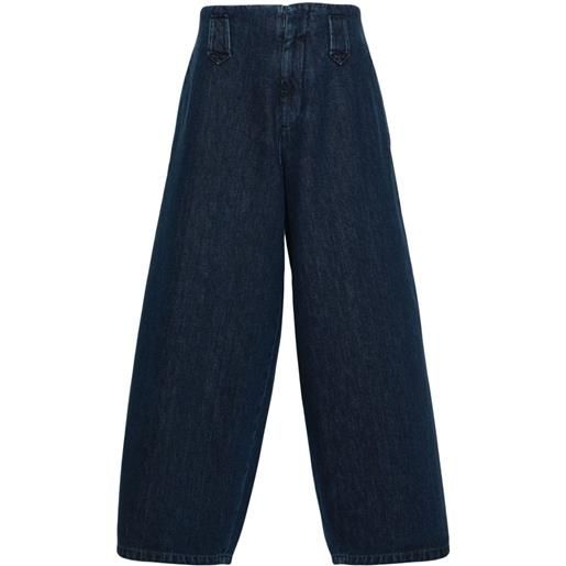 Société Anonyme jeans con ricamo - blu