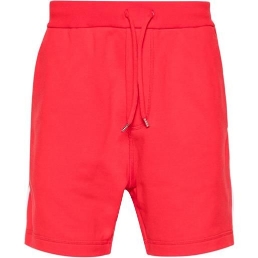 Dsquared2 shorts sportivi con applicazione - rosso