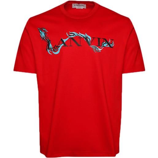 Lanvin t-shirt con stampa - rosso