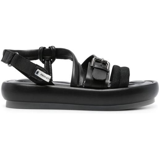 Premiata sandali con logo - nero