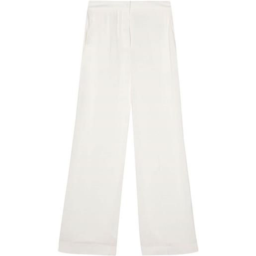 Semicouture pantaloni a vita alta - bianco