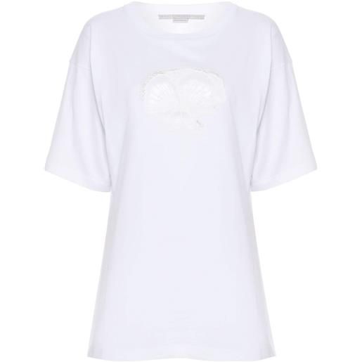 Stella McCartney t-shirt con dettaglio cut-out - bianco