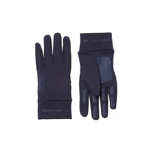 SEALSKINZ acle, guanti in nano-pile idrorepellente per il freddo invernale, blu navy, xl