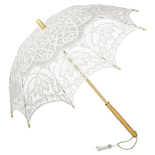 VON LILIENFELD ombrello pizzo matrimonio parasole donna vivienne bianco