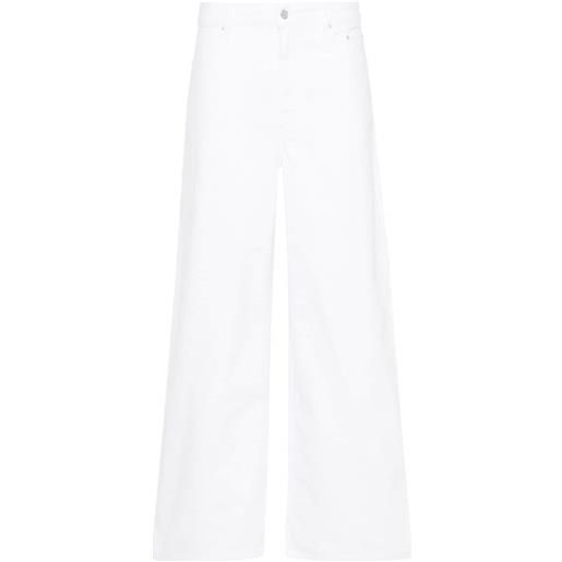 Gauchère jeans a gamba ampia - bianco