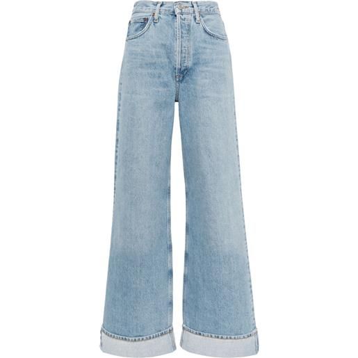 AGOLDE jeans a gamba ampia dame - blu