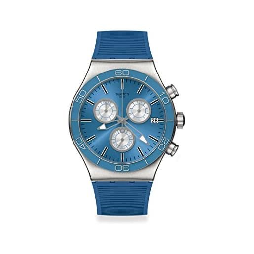 Swatch orologio new irony chrono yvs485 blue is all