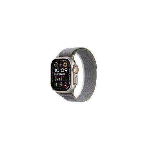 Apple smartwatch Apple watch ultra 2 gps + cellular49mm cassa in titanio con cinturino trail m/l verde/grigio [atappzasu1mrf43]