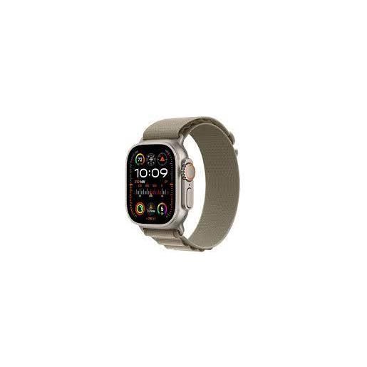 Apple smartwatch Apple watch ultra 2 gps + cellular 49mm cassa in titanio con cinturino oliva alpino [atappzasu1mrey3]