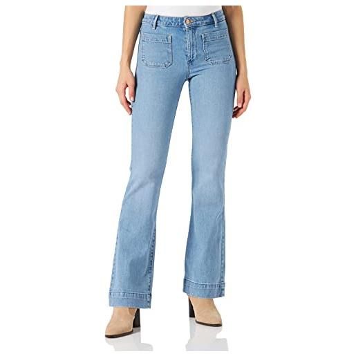 Wrangler flare jeans, blu (rhea), 29w / 32l donna