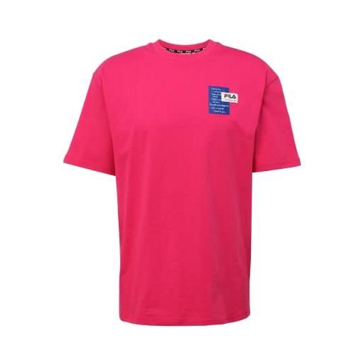 Fila trabzon tee t-shirt, rosa pavone, s uomo