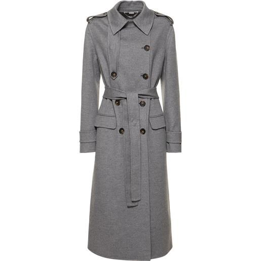 STELLA MCCARTNEY cappotto doppiopetto in lana / cintura