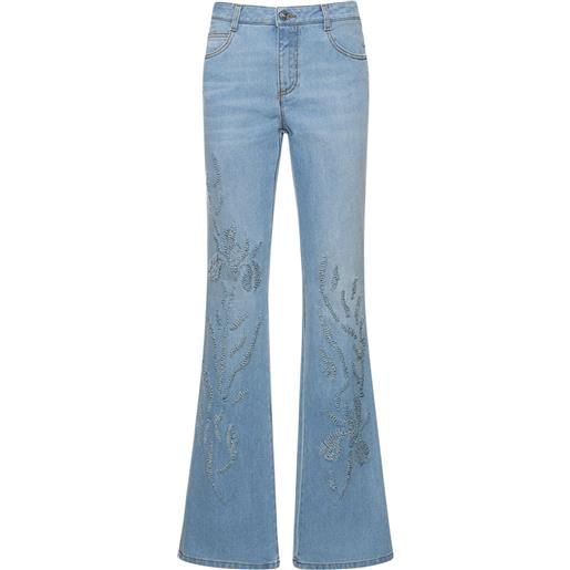 ERMANNO SCERVINO jeans vita media in denim / ricami