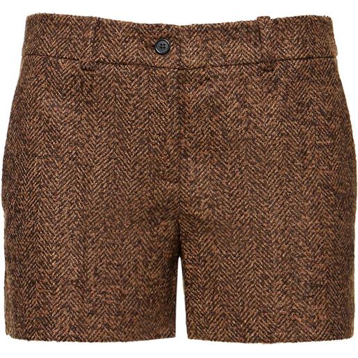 MICHAEL KORS COLLECTION shorts in tweed a lisca di pesce