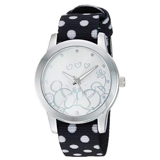 Disney orologio analogico al quarzo giapponese unisex-adulti con cinturino in nylon wds000677