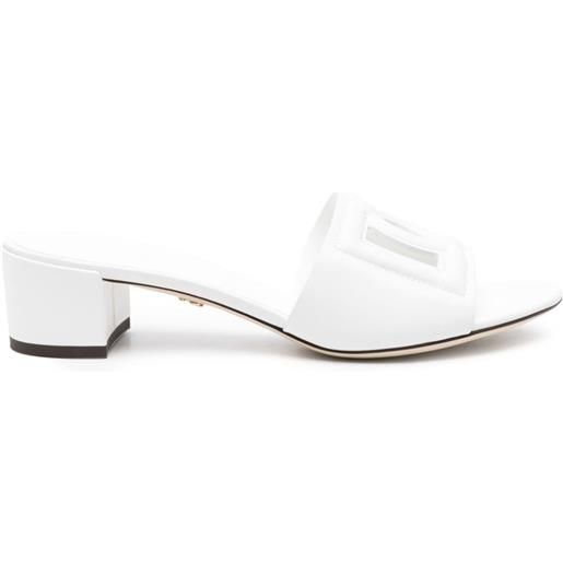 Dolce & Gabbana mules con dettaglio cut-out - bianco