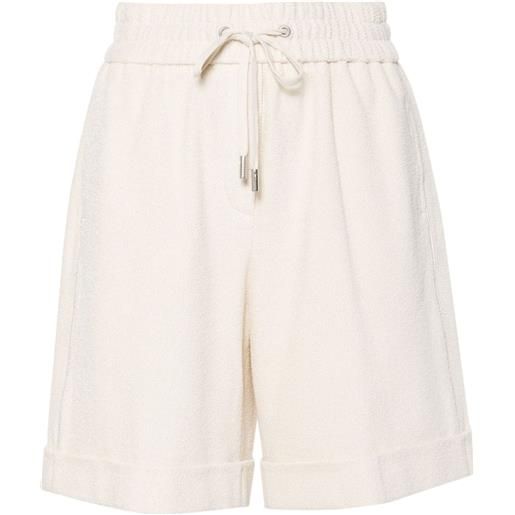 Peserico shorts con perline - toni neutri