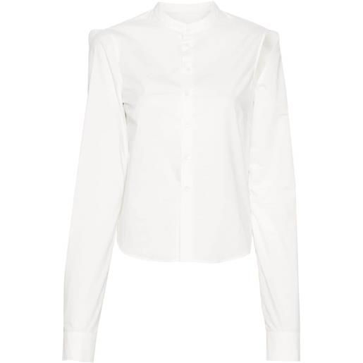 MM6 Maison Margiela camicia con dettaglio cut-out - bianco
