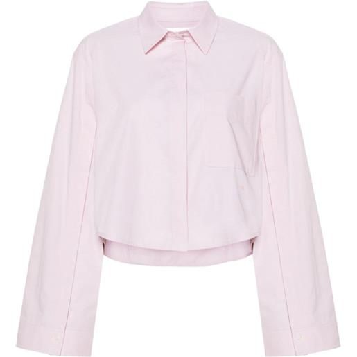 Victoria Beckham camicia crop - rosa