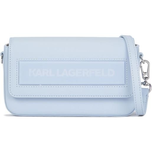 Karl Lagerfeld borsa a spalla ikon k piccola - blu