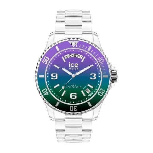 Ice-watch - ice clear sunset purple green - orologio multicolore da donna con cinturino in plastica - 021433 (medium)