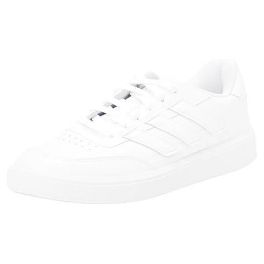 adidas courtblock shoes, scarpe da ginnastica donna, ftwr white/ftwr white/matte silver, 43 1/3 eu