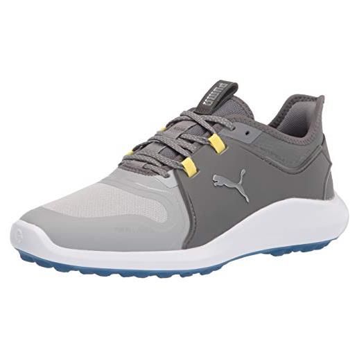 PUMA ignite fasten8, scarpe da golf uomo, grigio (high rise puma silver silent shade), 48.5 eu larga