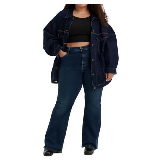 Levi's plus size 726 high rise flare, jeans donna, blue swell plus, 18 m