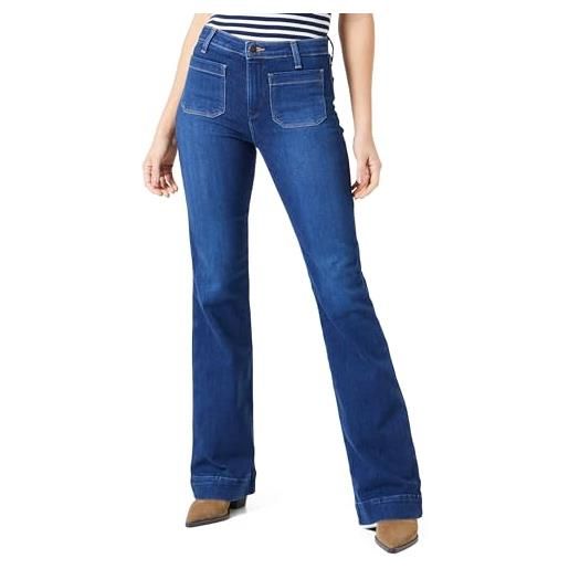Wrangler flare jeans, dark wash, 33w / 32l donna