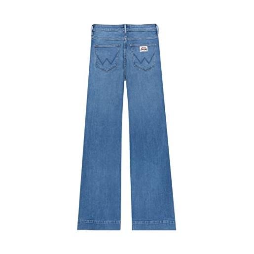 Wrangler flare jeans, washed black, 32w / 32l donna