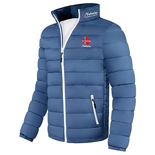 Nebulus - giacca invernale sölden - colletto alto, da uomo azzurro, 3xl