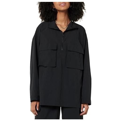 The Drop anabel relaxed nylon jacket giacca, nero, s