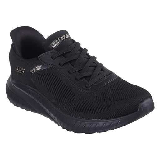 Skechers bobs squad caos, scarpe da ginnastica donna, nero, 40 eu