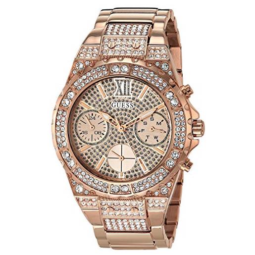 GUESS gw0037l3, orologio analogico da donna con quadrante in oro rosa, moderno, tono oro rosa, moderno