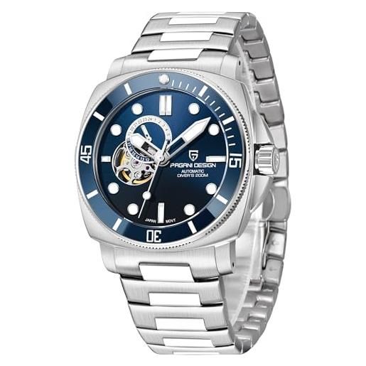 CEYADG pagani design tourbillon watches for men mechanical wristwatches, men's automatic watch skeleton dial casual sports nylon leather bracelet